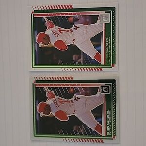 2 Deion Sanders Baseball Cards